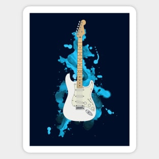 S-Style Electric Guitar Polar White Color Sticker